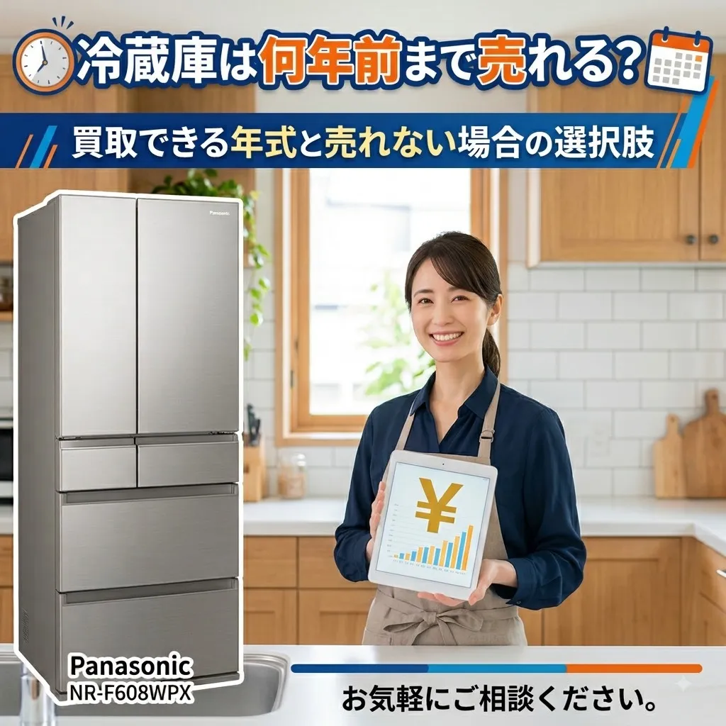冷蔵庫は何年前まで売れる？買取できる年式と売れない場合の選択肢